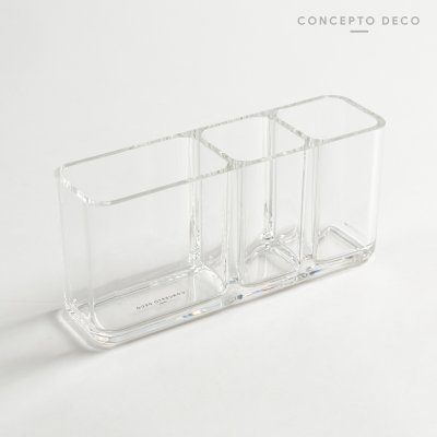 ACRÌLICO ORGANIZADOR TRIPLE 22X6.5X10CM