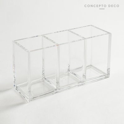 ACRÌLICO ORGANIZADOR TRIPLE 20.4X14.8X10.3CM