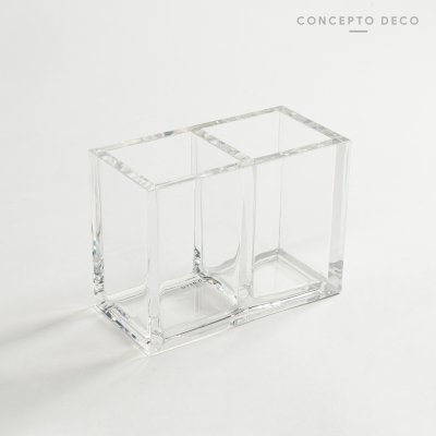 ACRÌLICO ORGANIZADOR DOBLE 14X7X10.3CM