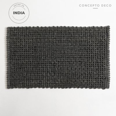 ALFOMBRA INDIA HAND WOVEN GRIS 50X80CM