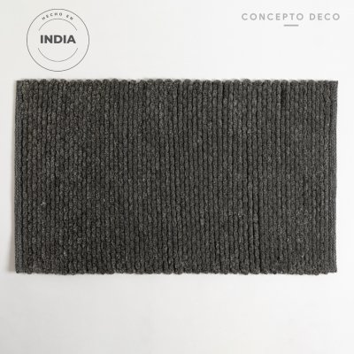 ALFOMBRA INDIA MICRO FANAL GRIS 50X80CM