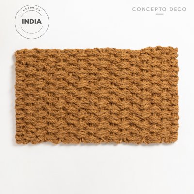 ALFOMBRA INDIA YUTE NUDO DOBLE TOSTADO 45X75CM