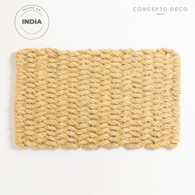 ALFOMBRA INDIA YUTE NUDO SIMPLE CRUDO 45X75CM