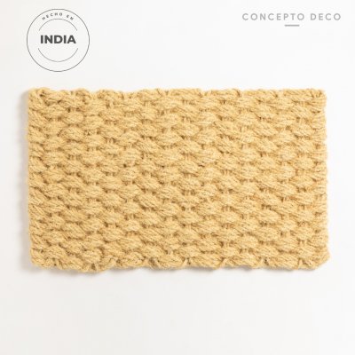 ALFOMBRA INDIA YUTE NUDO SIMPLE CRUDO 45X75CM