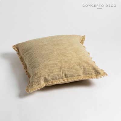 FUNDA DE ALMOHADON INDIA BEIGE 45X45CM