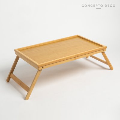 BANDEJA DE CAMA BAMBOO PLEGABLE 50X30X20,5CM