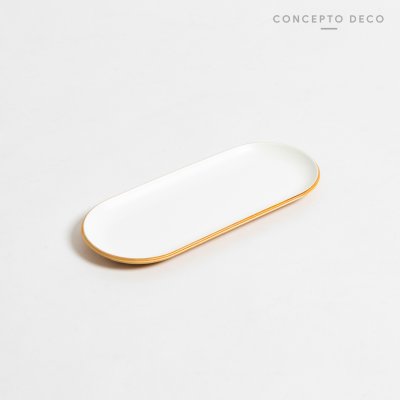 BANDEJA MADERA SAUCE BLANCO 23X10CM