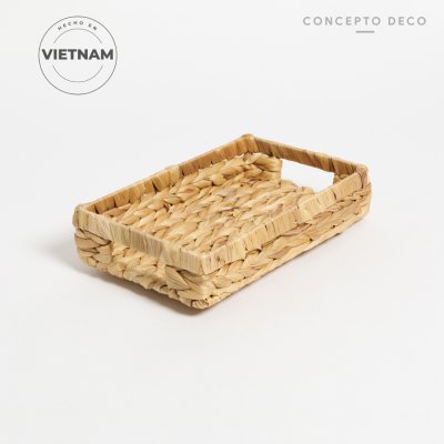 BANDEJA JACINTO 27,5X16,5CM NATURAL