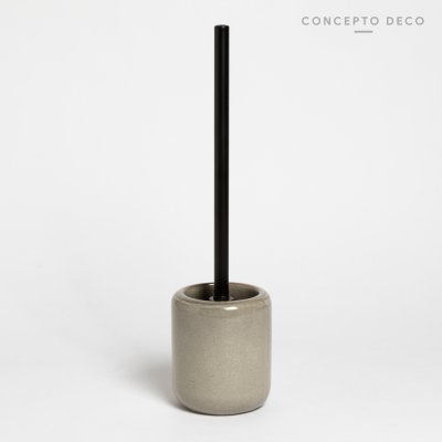 ESCOBILLA CERÁMICA CRAQUELADA GRIS 40X8,5CM