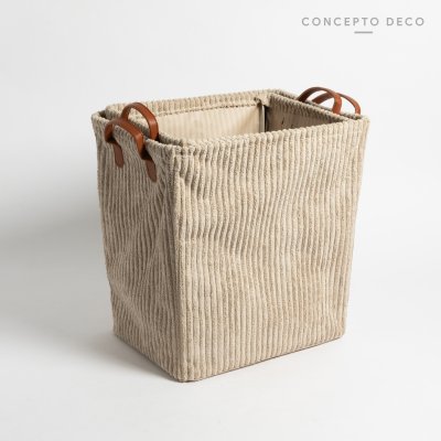 CESTO LAUNDRY X2 CORDEROY 40X30X41/35X40X40CM