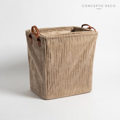 CESTO LAUNDRY X2 CORDEROY 40X30X41/35X40X40CM
