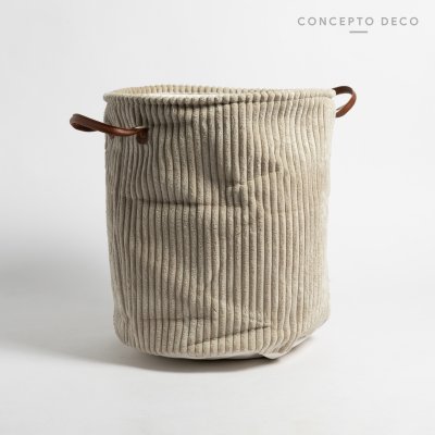 CESTO LAUNDRY CORDEROY VISÓN 35X38CM