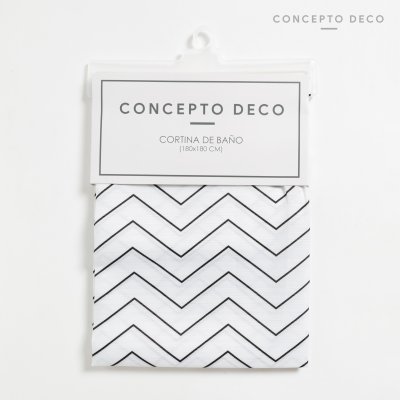 CORTINA TELA ZIGZAG 180X180