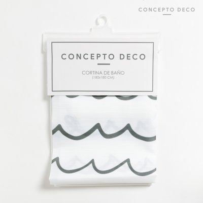 CORTINA TELA OLAS 180X180