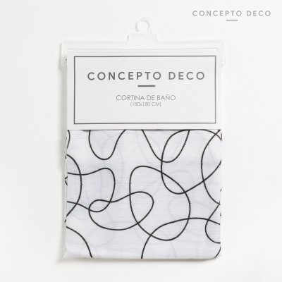 CORTINA TELA GARABATO 180X180