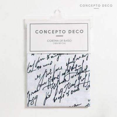 CORTINA TELA CURSIVA 180X180