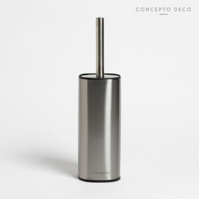 ESCOBILLA METAL SATINADO CUADRADO 36CM