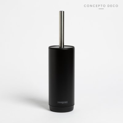 ESCOBILLA NEGRO SATINADO REDONDO 36CM