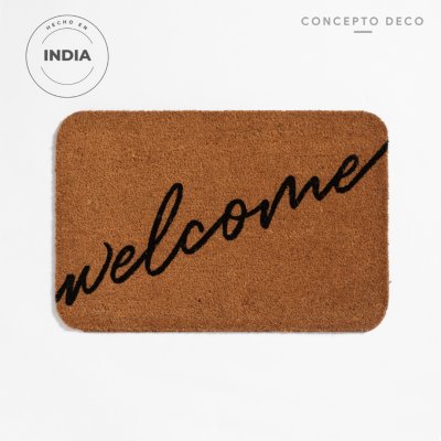 FELPUDO COCO 40X60 WELCOME CURSIVA DIAGONAL