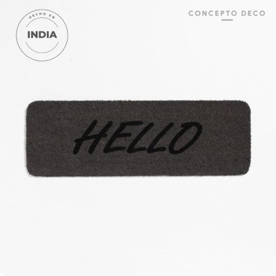 FELPUDO COCO 25X75 GRIS HELLO ITALICO