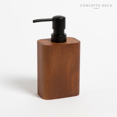 DISPENSER MADERA TECA RECT 16X5,5CM