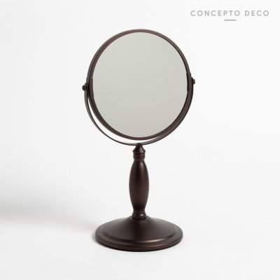ESPEJO COBRIZO 17DIAM ALTURA TOTAL 33CM AUMENTO 5X