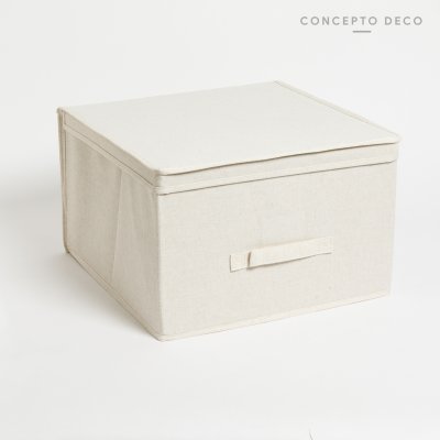 ORG PLACARD BOX L 40X40X25CM CRUDO