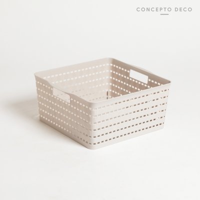 ORGANIZADOR GRIS CLARO 27X25X12CM