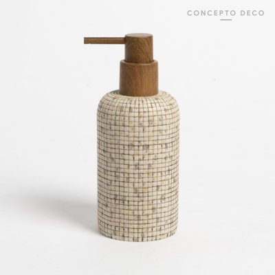 DISPENSER VENECITA BEIGE REDONDO 8CM