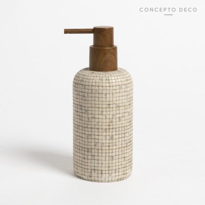 DISPENSER VENECITA GRIS REDONDO 8CM