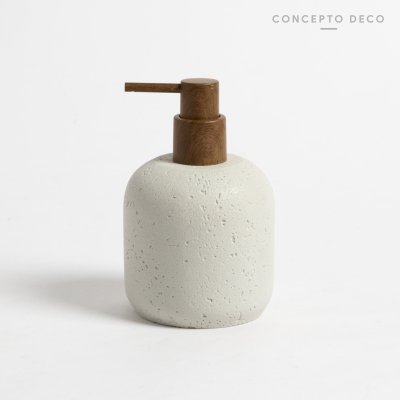 DISPENSER BAJO SIMIL PIEDRA GRIS 16,5CM