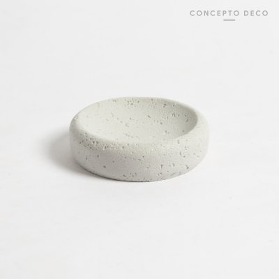 JABONERA SIMIL PIEDRA GRIS 10DIAM