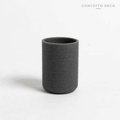 PORTACEPILLO LÍNEAS SOFT GRIS 10CM