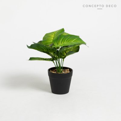PLANTA ARTIFICIAL CON MACETA MONSTERA 17CM