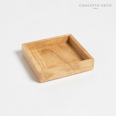JABONERA CUADRADA ROBLE 11X3CM