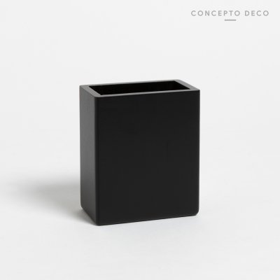 PORTACEPILLO CUADRADO ROBLE NEGRO 11X5CM