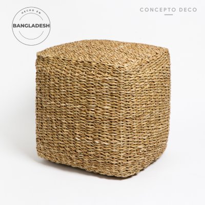 PUFF SEAGRASS CUBO 40x40 CM