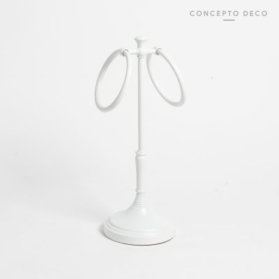 TOALLERO AROS BLANCO MATE 36CM