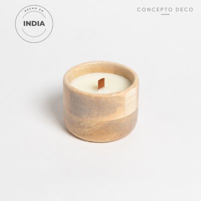 VELÓN INDIA MADERA MANGO NATURAL 250g 10X7,5CM