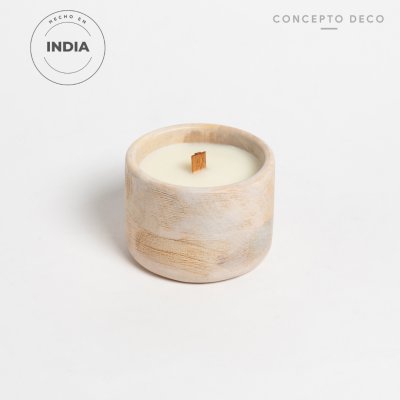 VELÓN INDIA MADERA MANGO NATURAL 250g 10X7,5CM