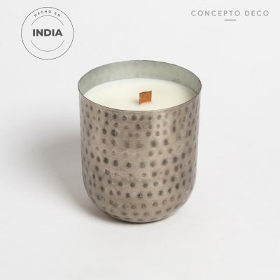 VELÓN INDIA METAL MARTILLADO 750g 11X11X12CM