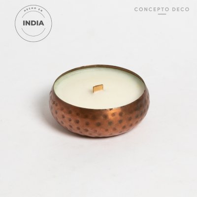 VELÓN INDIA METAL MARTILL COBRE 250g 9,5X9,5X4CM