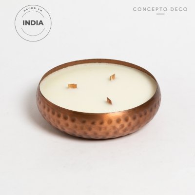 VELÓN INDIA METAL MARTILL COBRE 650g 16,5X17X6CM